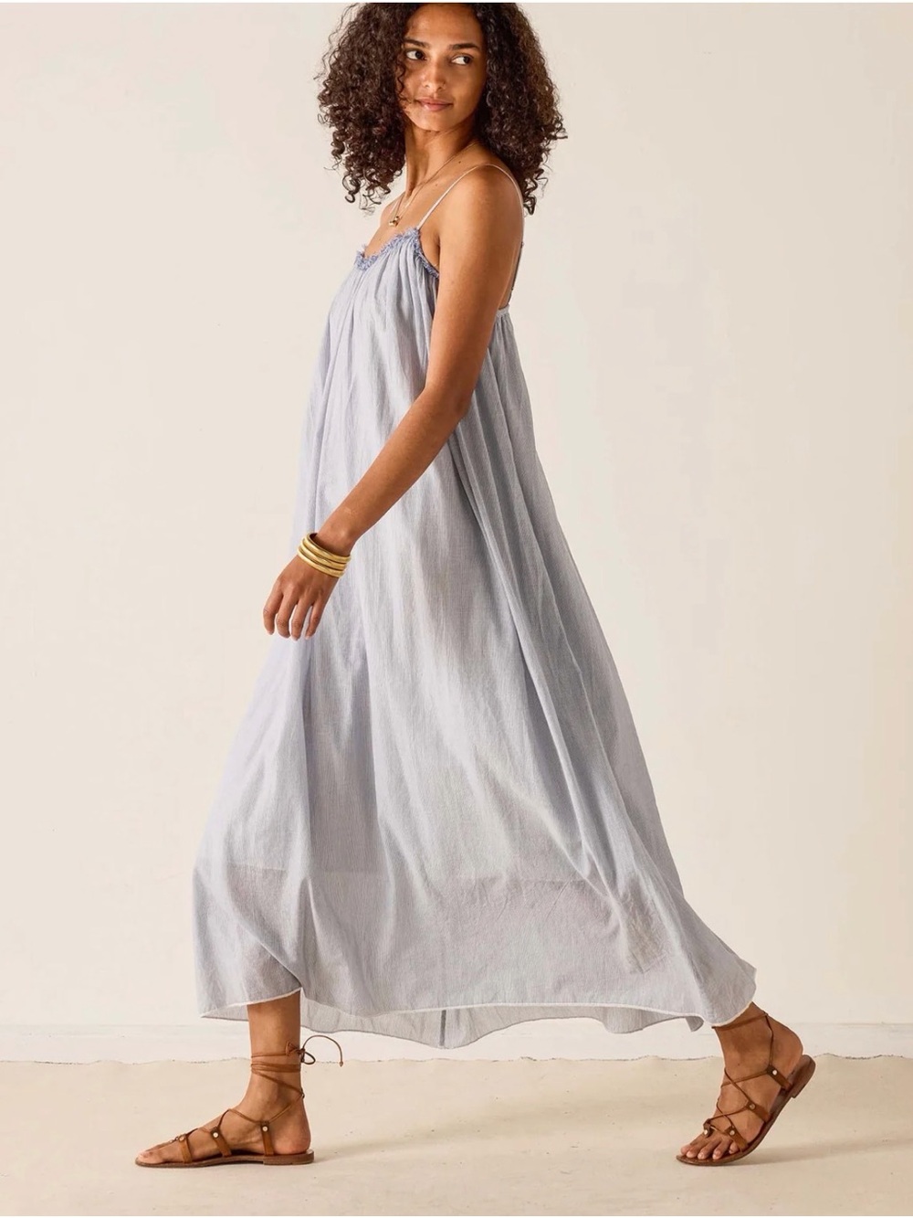 Mersea Patio Maxi Dress Coastal Beach Resort Terracotta Orange One Size